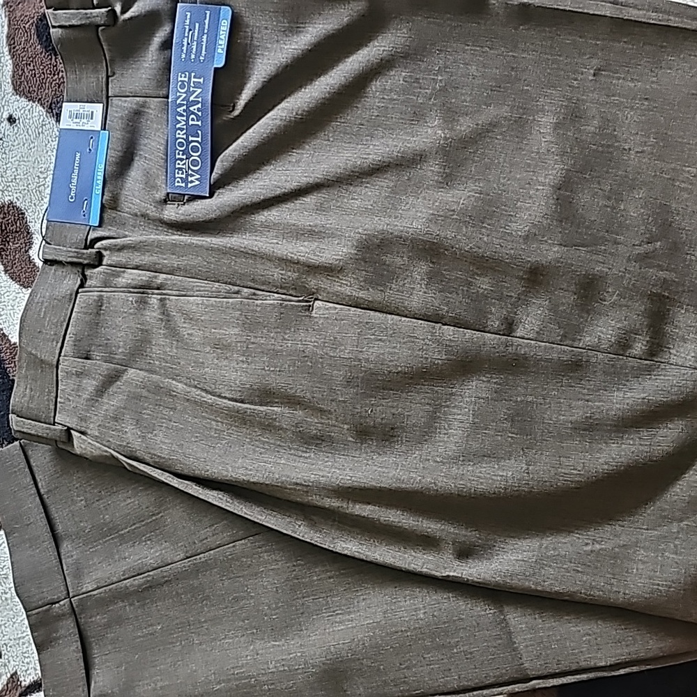 teak wool pants